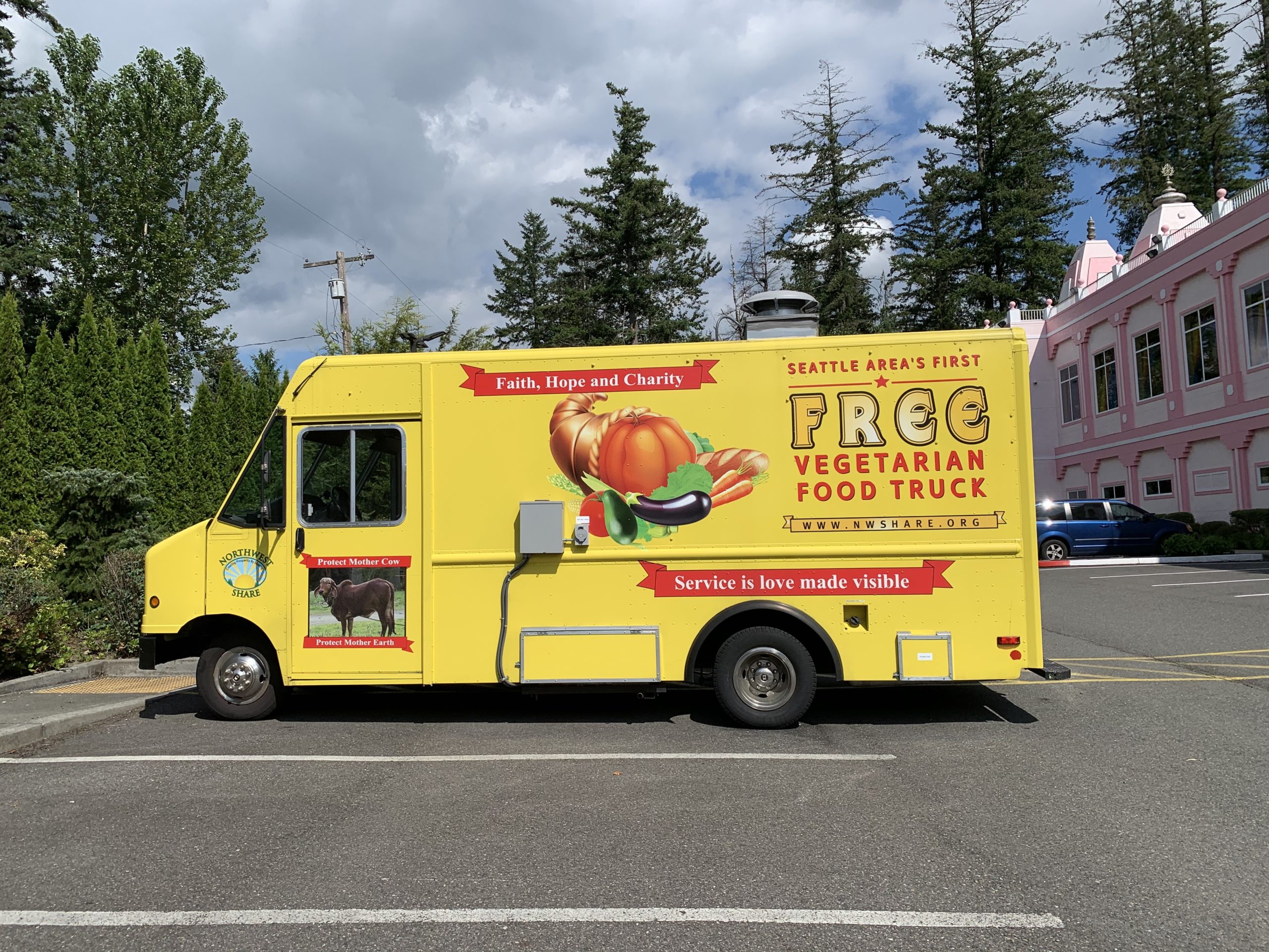Vegetarian food truck